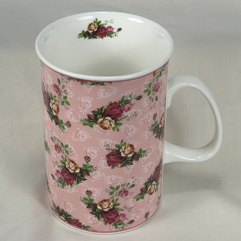 Royal Albert colorful floral bone china coffee mug